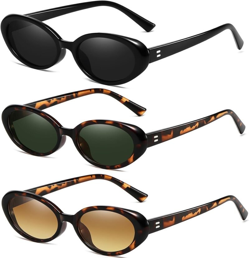 617f_6-8GaL._AC_SL1500 CEREMONYT Sunglasses Oval Sunglasses for Women Men Fashion Small Oval Sunglasses 90s Vintage Shades