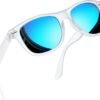 CEREMONYT Sunglasses Browline Square Sunglasses Polarized UV Protection Trendy Designer Sun Glasses Men Women