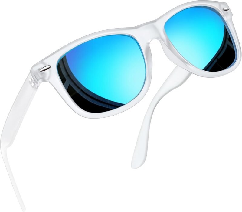 CEREMONYT Sunglasses Browline Square Sunglasses Polarized UV Protection Trendy Designer Sun Glasses Men Women