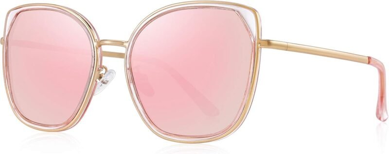 CEREMONYT Sunglasses Cat Eye Polarized Sunglasses for Women Ladies Brand Trending Sun glasses UV400