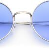 CEREMONYT Sunglasses Round  Retro Vintage Flat Color Circle Round Lens Sunglasses