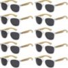 CEREMONYT Sunglasses Wholesale Bamboo Sunglasses WayfarerRetro 80’s Wood Sunglasses WayfarerMen-Cool Sunglasses Wayfarerfor Men & Women-10 Pack