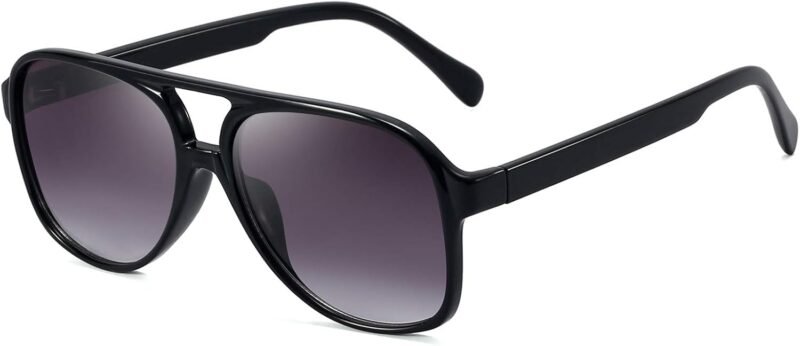 CEREMONYT Sunglasses Polarized Sunglasses for Women Men Classic Large Frame Vintage 70s Sunglasses