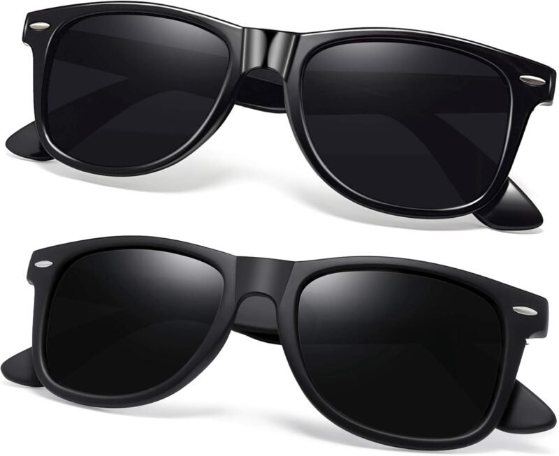 CEREMONYT Sunglasses Browline Square Sunglasses Polarized UV Protection Trendy Designer Sun Glasses Men Women