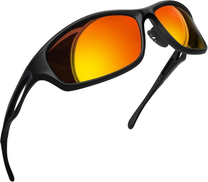 CEREMONYT Sunglasses Wraparound Sport Sunglasses UV400 Protection Wrap Around Sun Glasses Shades for Men Women