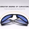 CEREMONYT Sunglasses Oversized Oval Fashion Sunglasses for Women Men Wrap Around Classic Oval Black Sun Glasses Ladies Shades