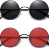 CEREMONYT Sunglasses Round  Small Round Sunglasses Polarized for Men Women Retro Vintage Circle Hippie Sun Glasses UV400
