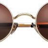CEREMONYT Sunglasses Round Circle Lennon Glasses Retro Round Polarized Sunglasses Hippie Style Small Circle Sun Glasses