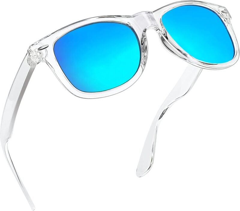 CEREMONYT Sunglasses Browline Square Sunglasses Polarized UV Protection Trendy Designer Sun Glasses Men Women