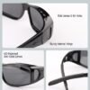 61G0BU13eaL._AC_SL1500 CEREMONYT Sunglasses Wraparound Glasses Sunglasses For Men Women, Fit Over Sunglasses Polarized UV400 Protection Sunglasses Over Glasses