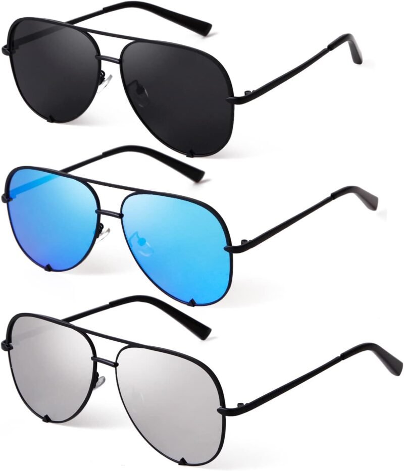 CEREMONYT Sunglasses Oversized  Sunglasses for Women Men Trendy Retro Bulk Shade Black Faded Sun Glasses Classic UV Protection