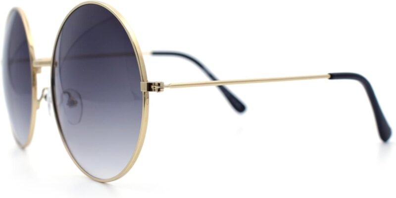 CEREMONYT Sunglasses Round Classic Oversize Joplin Style Hippie Round Circle Lens Sunglasses