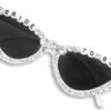 CEREMONYT Sunglasses Cat EyeBride Sunglasses for Bachelorette White Heart Glasses for Bride to Be Gift, Bachelorette Accessories Party Favors