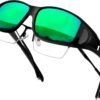 CEREMONYT Sunglasses Wraparound Fit Over Glasses for Men Women, Polarized, UV400 Protection, Wrap Around Sunglasses