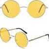 CEREMONYT Sunglasses Round  Men Women Shades Polarized Hippie Lennon Retro Circle UV400 Sun Glasses
