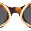 CEREMONYT Sunglasses Cat Eye Trendy Sunglasses for Women Men Vintage Narrow Cateye Metal Snake Sunnie Y2k Accessories AP3621