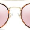 CEREMONYT Sunglasses Round Retro Round Double Bridge Polarized Sunglasses for Women Men Vintage Circle UV400 Sunnies SJ1104