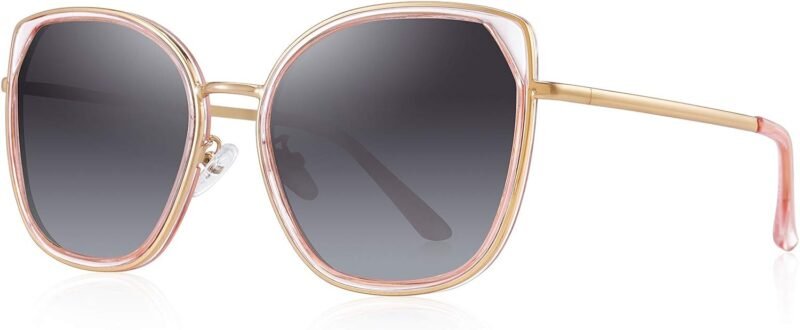 CEREMONYT Sunglasses Cat Eye Polarized Sunglasses for Women Ladies Brand Trending Sun glasses UV400