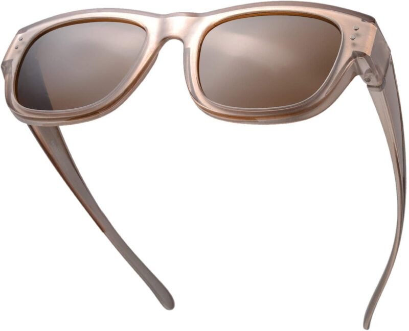 CEREMONYT Sunglasses Wraparound The Fresh High Definition Polarized Wrap Around Shield Sunglasses for Glasses – Leather Eyeglasses Case