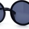 CEREMONYT Sunglasses Round  Womens Wizard Round Circle Lens Plastic Mod Fashion Sunglasses