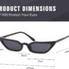 CEREMONYT Sunglasses Cat Eye Cat Eye Sunglasses for Women Sexy Cateye Glasses Valentines Gifts for Her