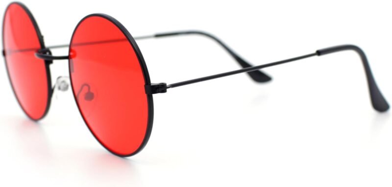 CEREMONYT Sunglasses Round  Retro Vintage Flat Color Circle Round Lens Sunglasses