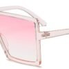 CEREMONYT Sunglasses Square Square Oversized Sunglasses for Women Men Flat Top Fashion Shades
