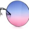 CEREMONYT Sunglasses Round Classic Oversize Joplin Style Hippie Round Circle Lens Sunglasses