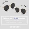 CEREMONYT Sunglasses Round Polarized Sunglasses for Women Men Classic Retro Sun Glasses Circle Metal Frame Shades UV Protection