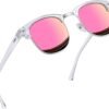 CEREMONYT Sunglasses Round  Semi-Rimless Sunglasses Half Frame Sun Glasses Brownline Shades for Women Men UV400 Protection