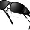 CEREMONYT Sunglasses Wraparound Fit Over Glasses for Men Women, Polarized, UV400 Protection, Wrap Around Sunglasses