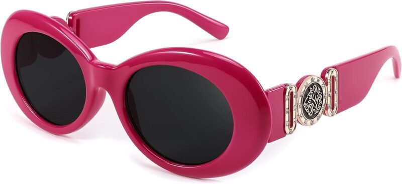 CEREMONYT Sunglasses Oval Sunglasses Women  Oval Tiny Small Face Narrow StyleTrendy Round shades B2969