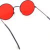 CEREMONYT Sunglasses Round  Retro Vintage Flat Color Circle Round Lens Sunglasses