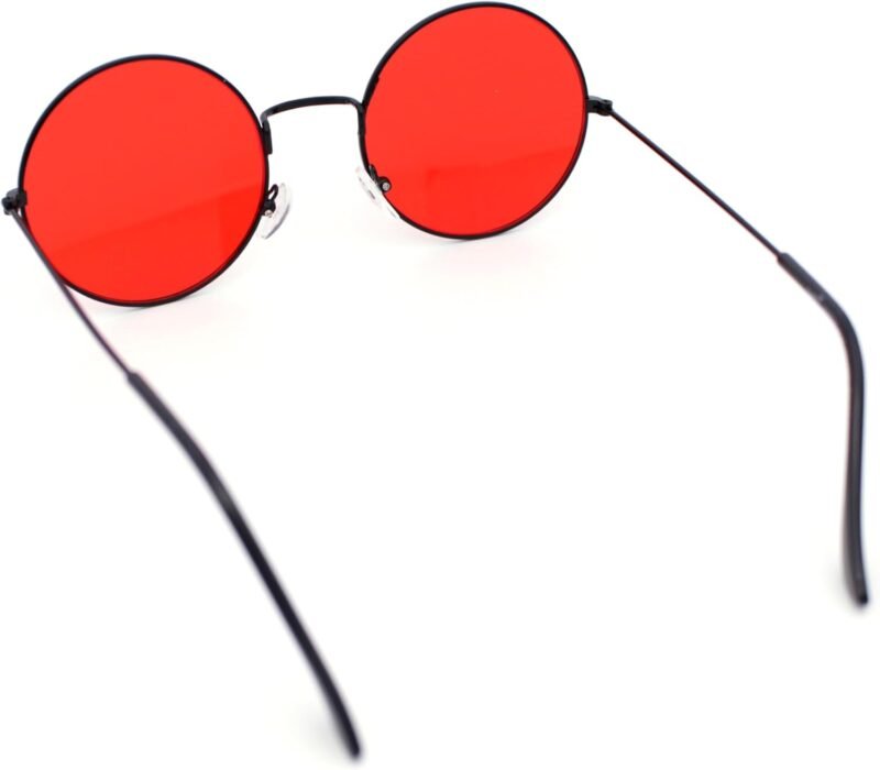 CEREMONYT Sunglasses Round  Retro Vintage Flat Color Circle Round Lens Sunglasses