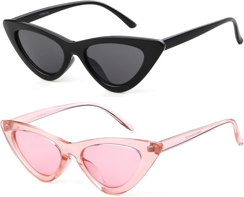 61U9vsu_oKL._AC_SL1500 CEREMONYT Sunglasses Cat Eye Vintage Cat Eye Sunglasses for Women Trendy Narrow Cateye Frame Sun Glasses
