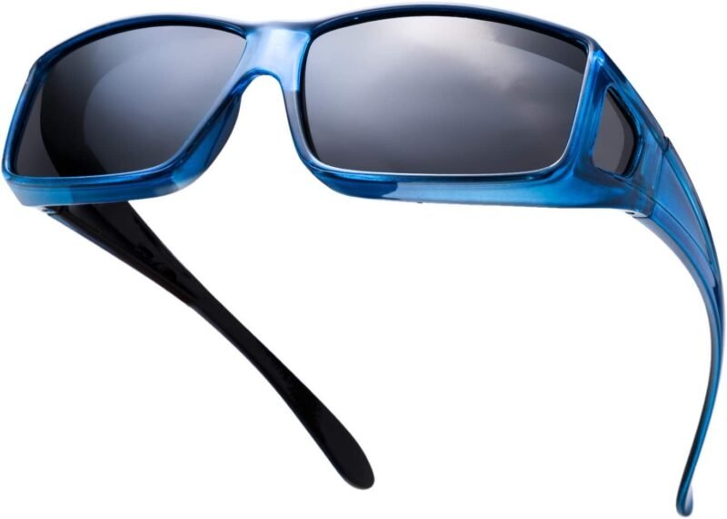 CEREMONYT Sunglasses Wraparound The Fresh High Definition Polarized Wrap Around Shield Sunglasses for Glasses – Leather Eyeglasses Case