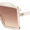CEREMONYT Sunglasses Square Square Oversized Sunglasses for Women Men Flat Top Fashion Shades