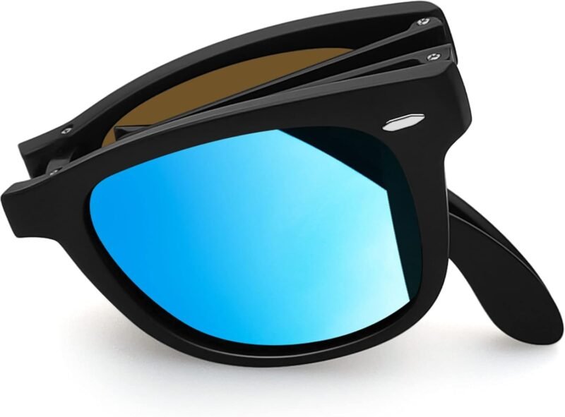 CEREMONYT Sunglasses Browline Square Sunglasses Polarized UV Protection Trendy Designer Sun Glasses Men Women