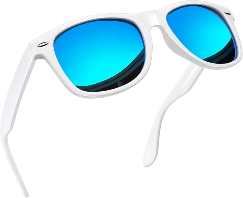 CEREMONYT Sunglasses Browline Square Sunglasses Polarized UV Protection Trendy Designer Sun Glasses Men Women