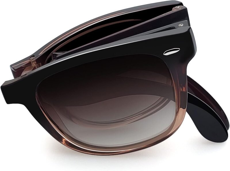 CEREMONYT Sunglasses Browline Square Sunglasses Polarized UV Protection Trendy Designer Sun Glasses Men Women