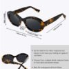 CEREMONYT Sunglasses Oval Sunglasses for Women Men Polarized Handmade Acetate Women’s Sunglasses Trendy