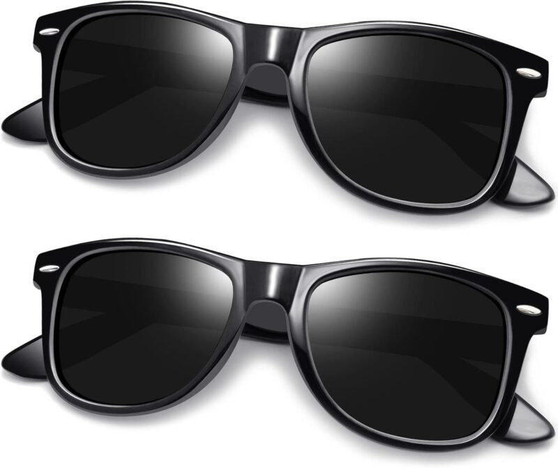 CEREMONYT Sunglasses Browline Square Sunglasses Polarized UV Protection Trendy Designer Sun Glasses Men Women