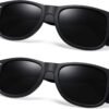 CEREMONYT Sunglasses Browline Square Sunglasses Polarized UV Protection Trendy Designer Sun Glasses Men Women