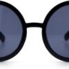 CEREMONYT Sunglasses Round  Womens Wizard Round Circle Lens Plastic Mod Fashion Sunglasses