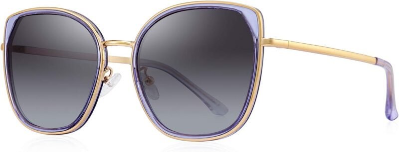 CEREMONYT Sunglasses Cat Eye Polarized Sunglasses for Women Ladies Brand Trending Sun glasses UV400