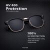 CEREMONYT Sunglasses Browline Sunglasses Men Polarized for Mens and Women Unisex Sun Glasses for Driving UV Protection