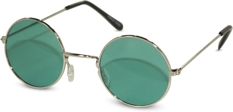 CEREMONYT Sunglasses Round Circular Party Sunglasses Round Hippie Retro Shades with Colored Lenses