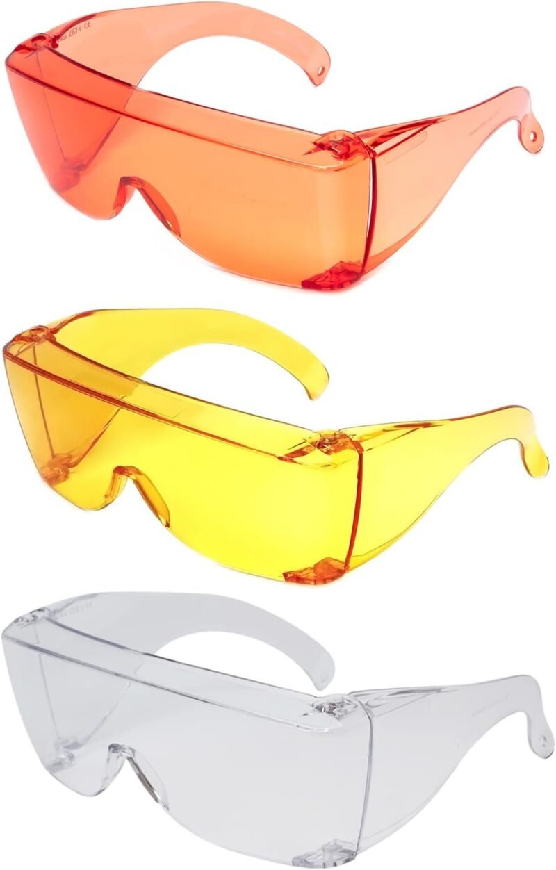 CEREMONYT Sunglasses Wraparound  Fit Over Safety Glasses Fitover Prescription Eyewear Smoke Grey Men Women Wraparound Tinted Anti Scratch Glare