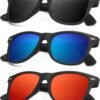 CEREMONYT Sunglasses Browline Sunglasses Men Polarized for Mens and Women Unisex Sun Glasses for Driving UV Protection