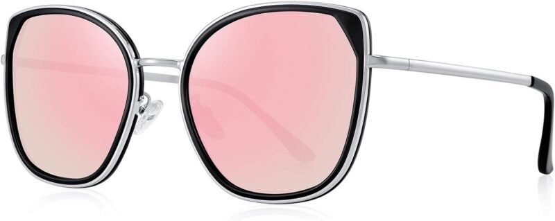 CEREMONYT Sunglasses Cat Eye Polarized Sunglasses for Women Ladies Brand Trending Sun glasses UV400